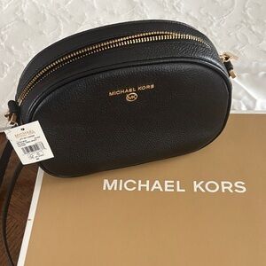 Michael Kors small oval camera crossbody